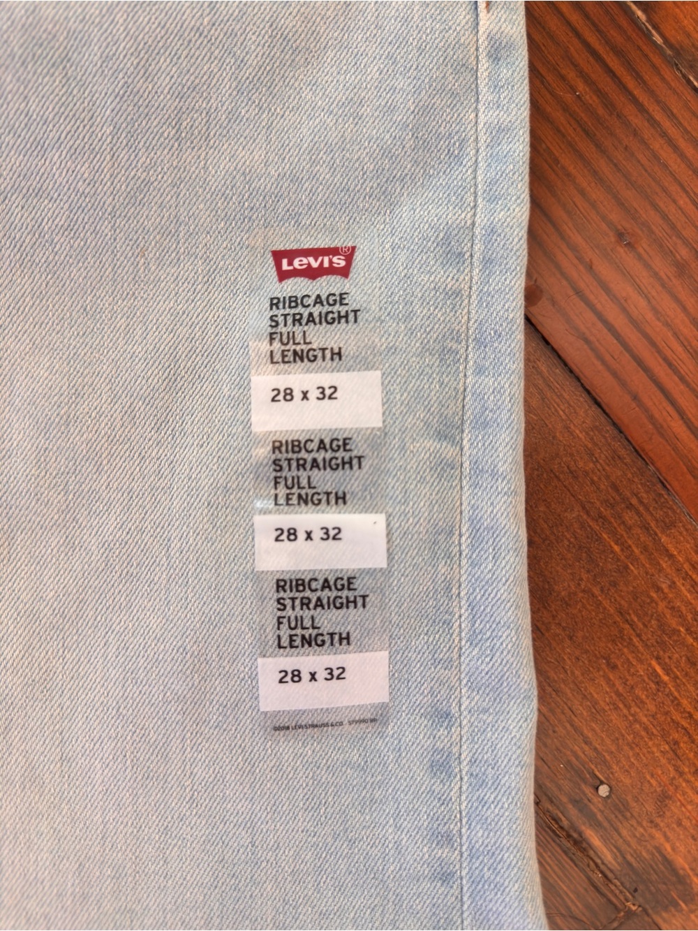 Levi’s Woman’s Ribcage High Rise Straight Leg Jeans 28X32 $75.00 NWT - Picture 6 of 11